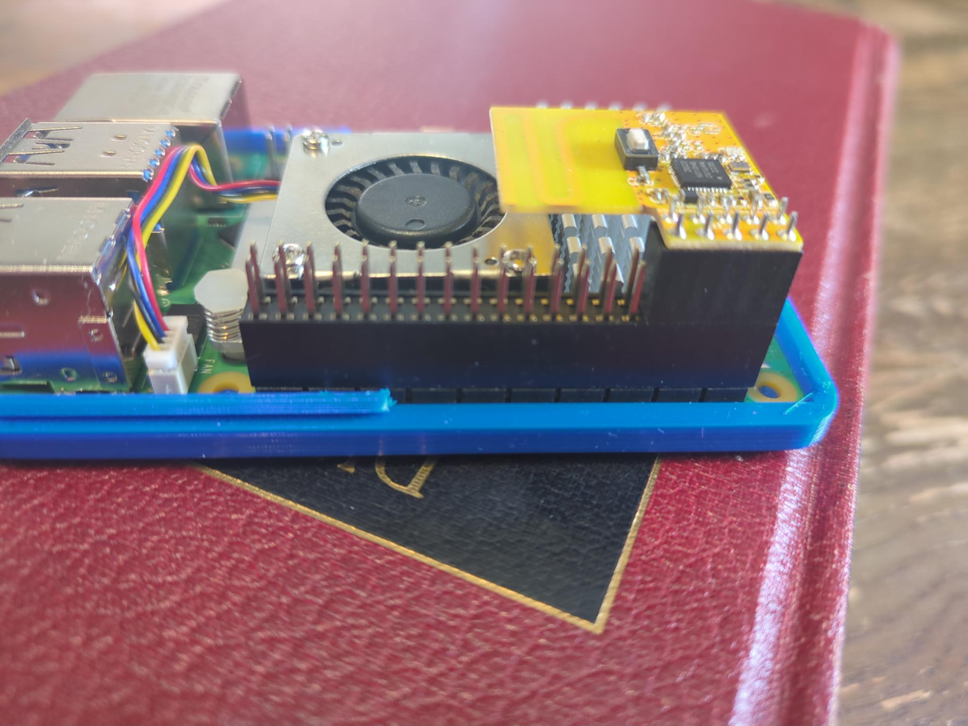 The pi 5 with cooler and ZAC93